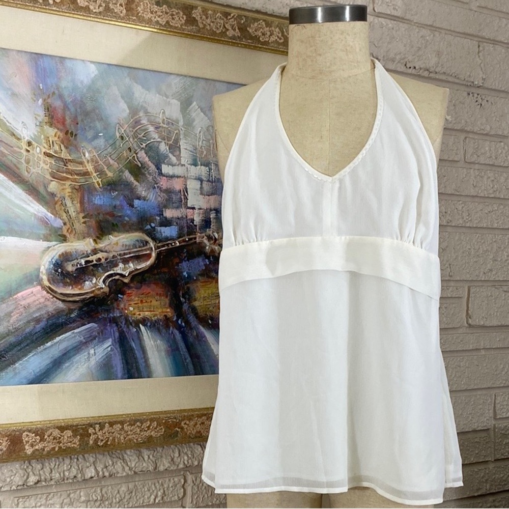 🌹No Brand Beaded V-Neck Halter Top
